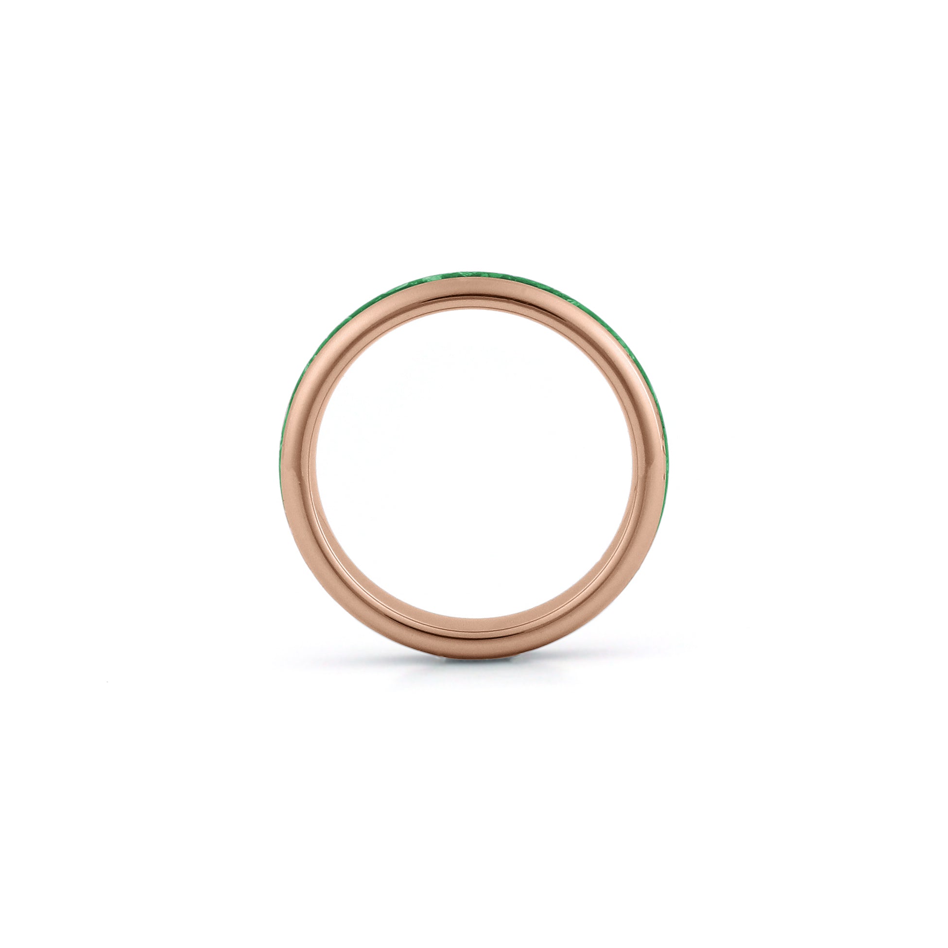 slim gold emerald ring
