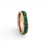 mens rose gold emerald ring