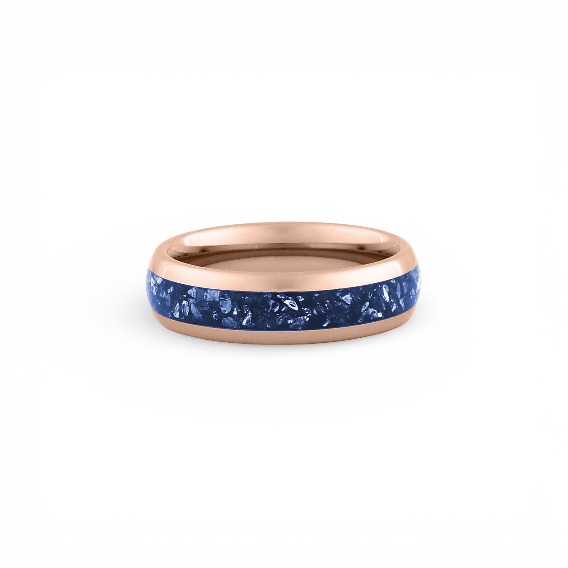 blue inlay tungsten ring 6mm
