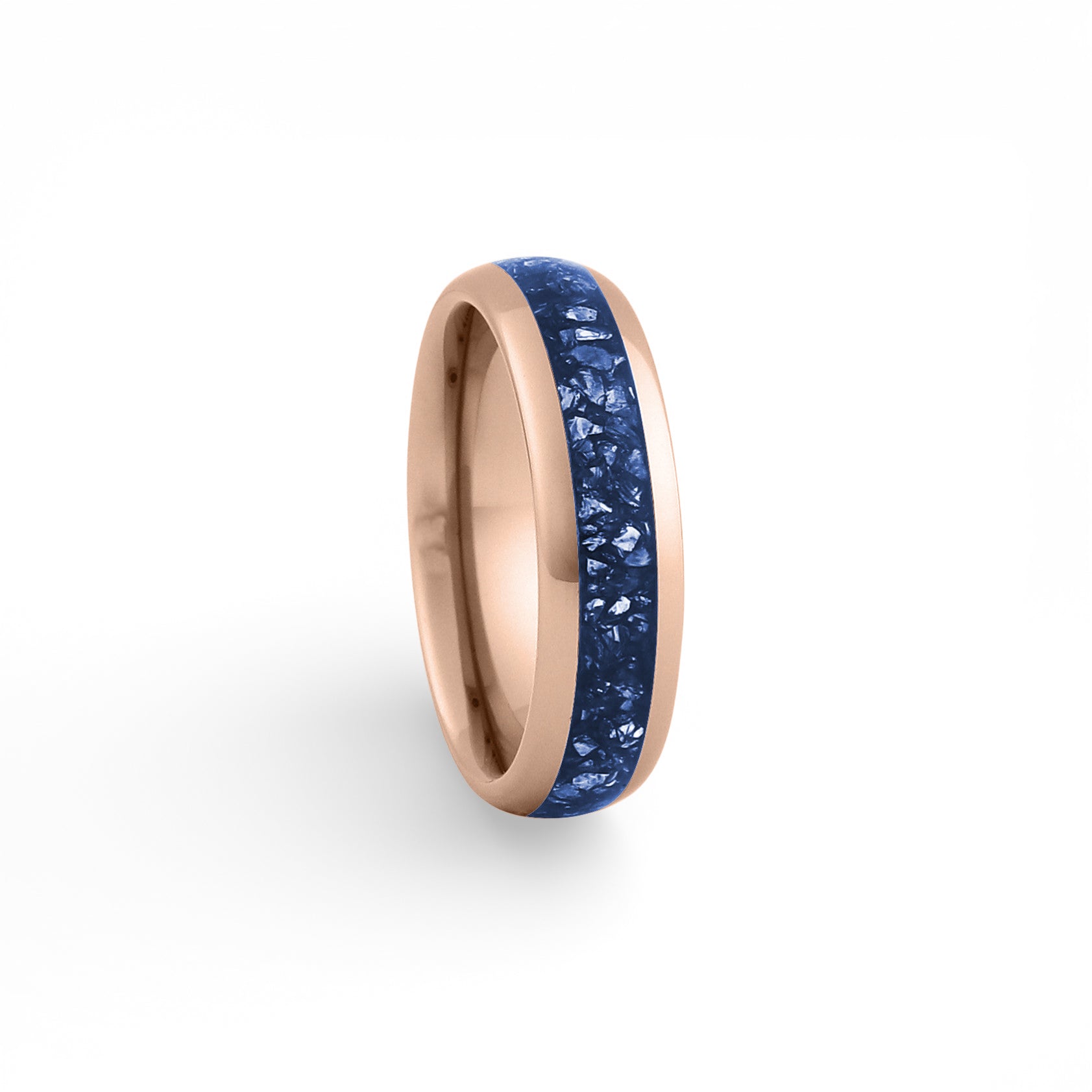 blue inlay tungsten ring 6mm
