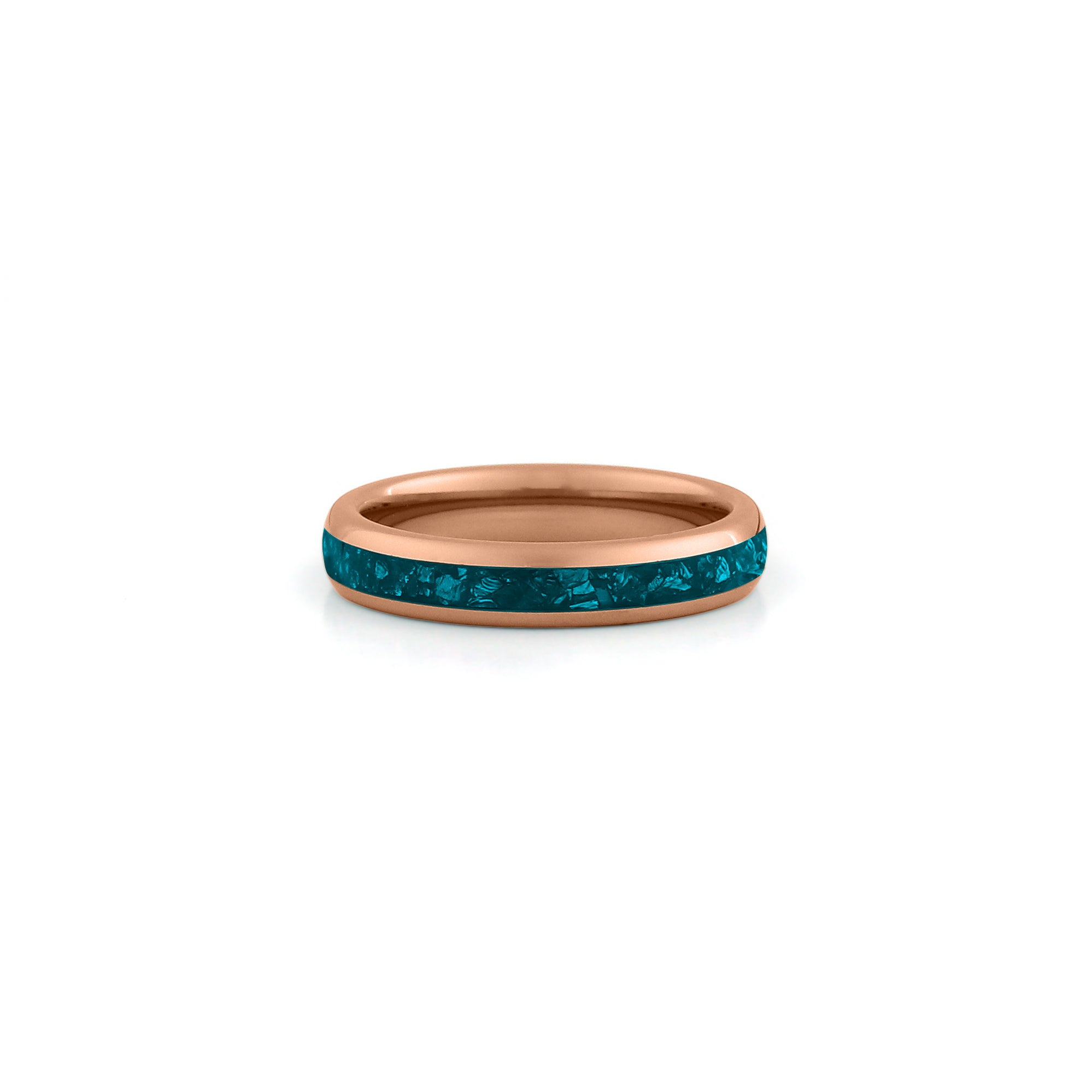 womens turquoise wedding ring rose gold