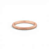 minimalist rose gold tungsten ladies wedding band