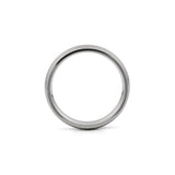 4mm brushed titanium wedding ring