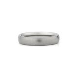 4mm brushed titanium wedding ring