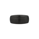 black titanium matching wedding bands brushed centre