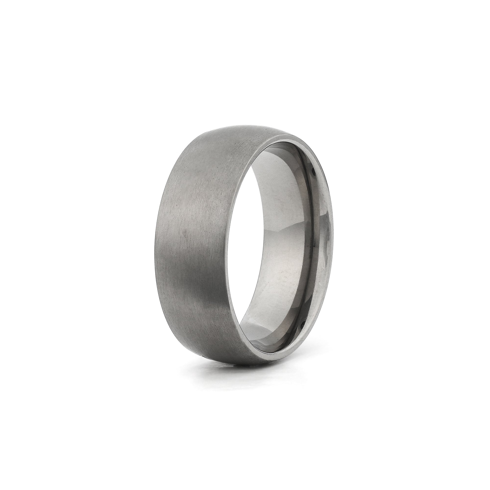 8mm titanium wedding ring for men