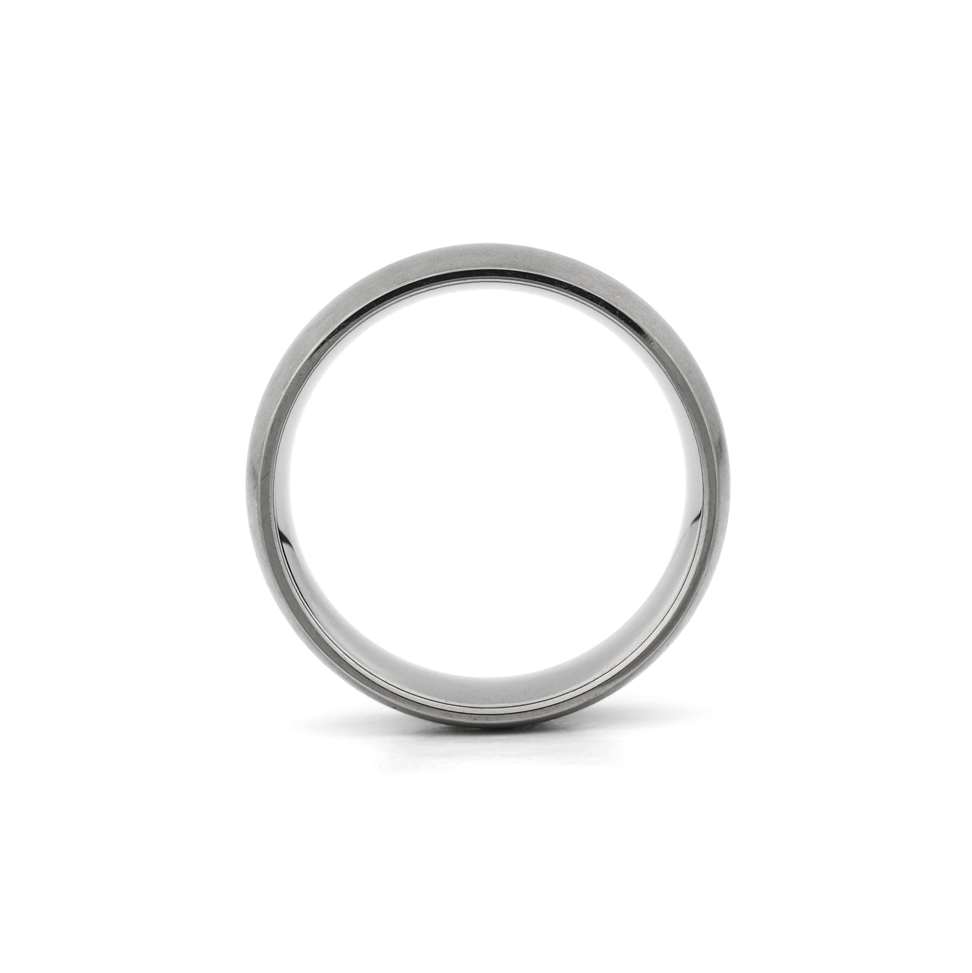 brushed 8mm titanium ring