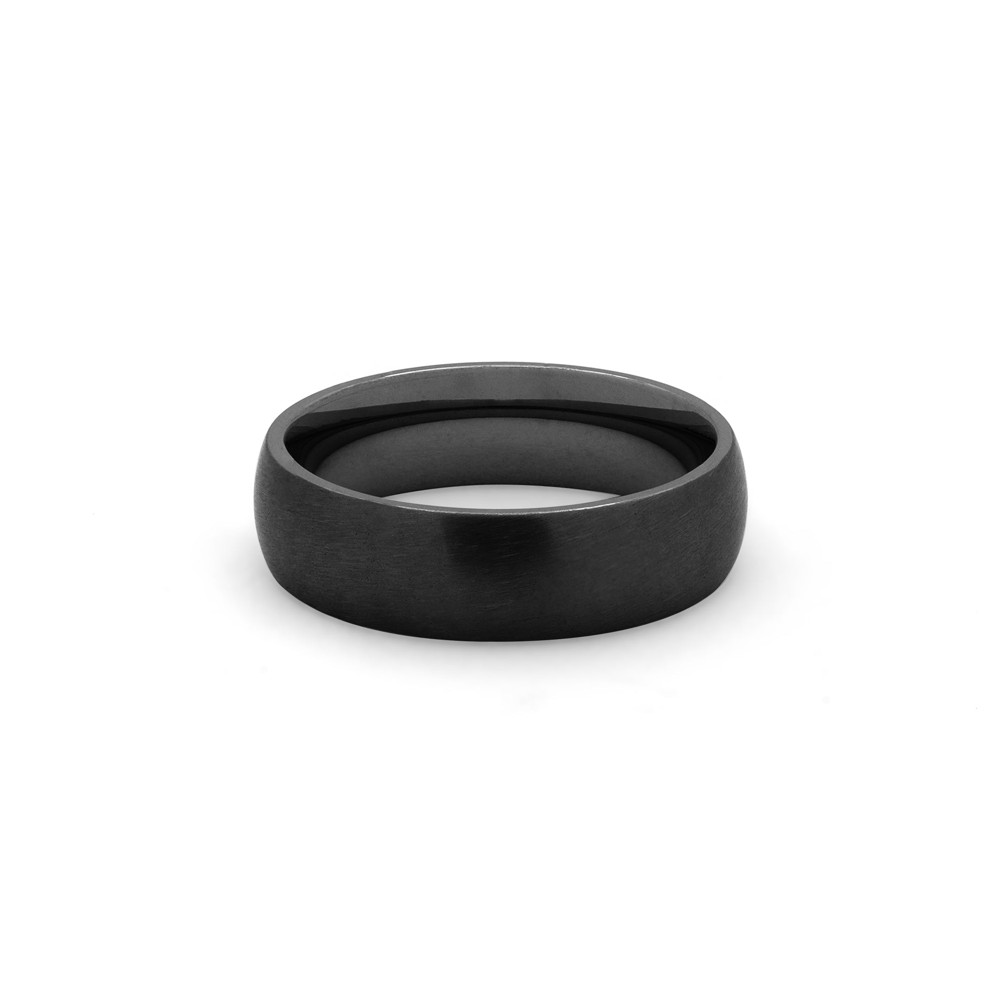 mens titanium black ring
