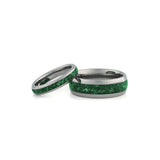 matching green wedding bands tungsten