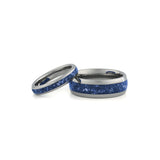 matching blue wedding bands tungsten