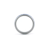 blue sapphire inlay ring 4mm
