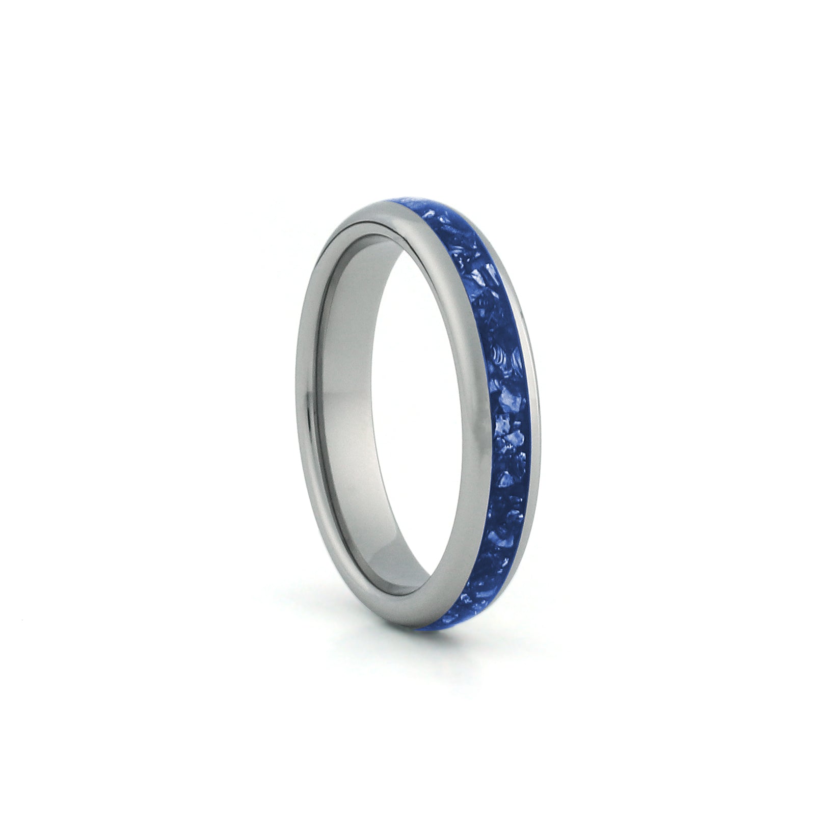 slim sapphire wedding band silver