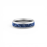 silver sapphire ring for men