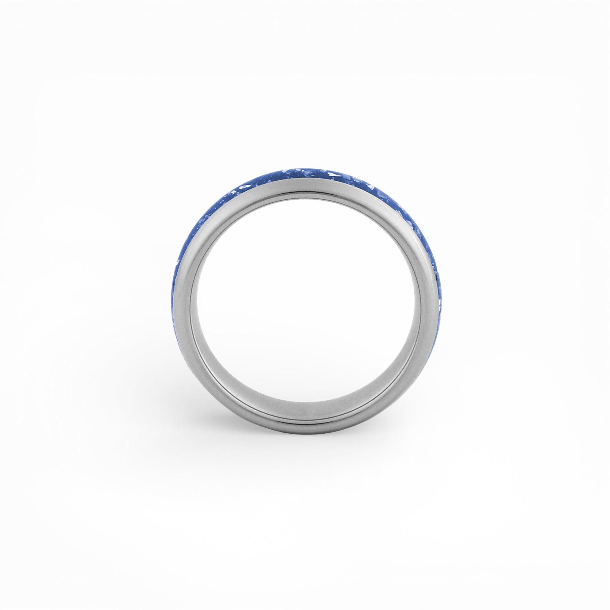 silver sapphire mens wedding ring