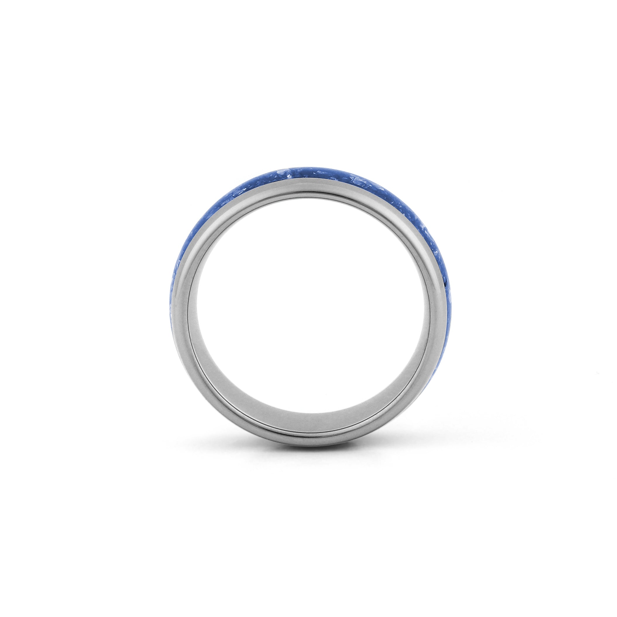 wide sapphire wedding band silver