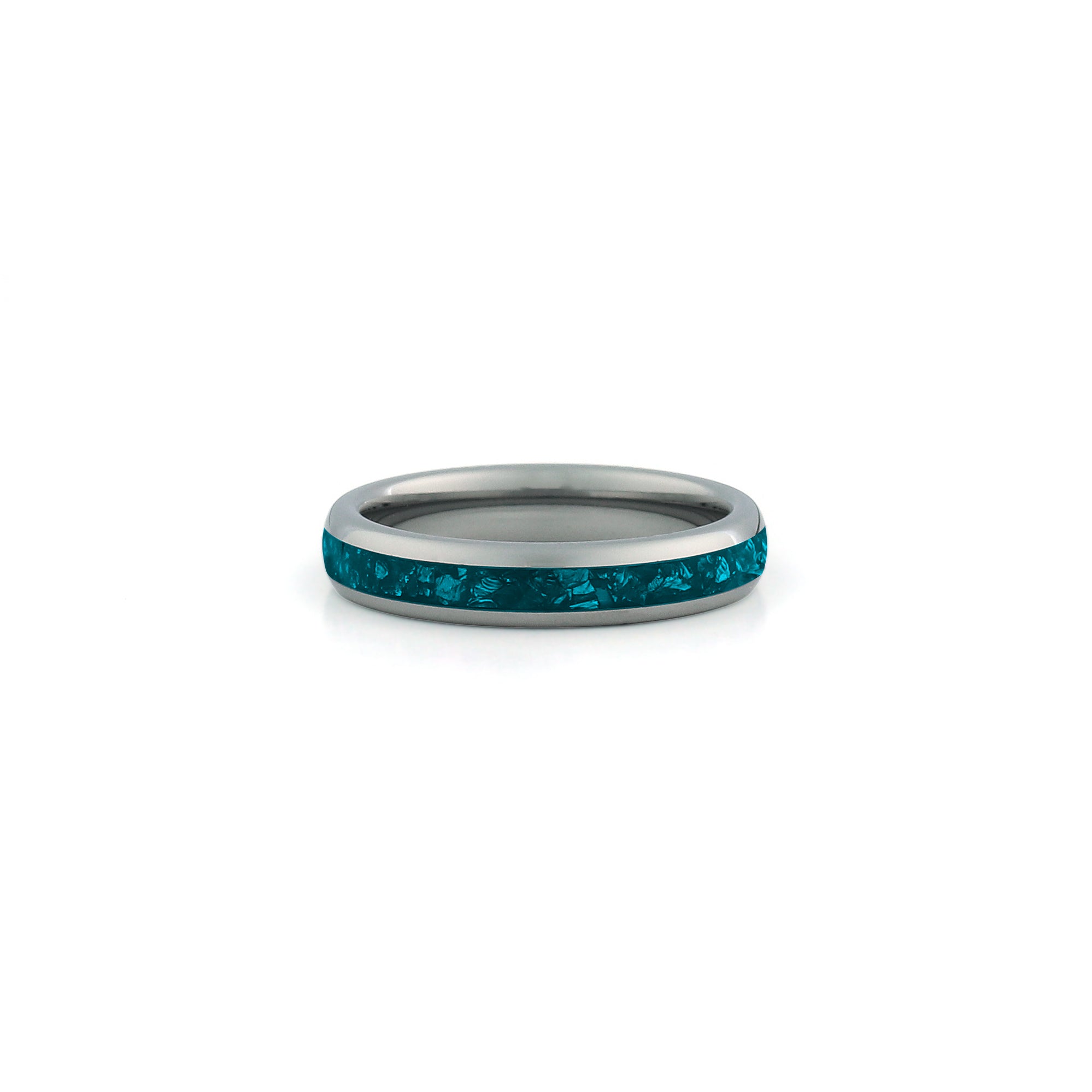 minimal turquoise ring tungsten carbide