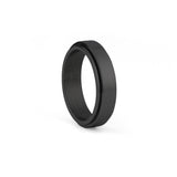 mens fidget ring stainless steel black