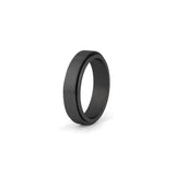 black stainless steel fidget ring for men