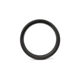 6mm stepped edge titanium wedding band