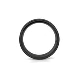 mens 8mm stepped edge titanium wedding ring