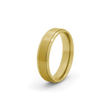 gold titanium wedding ring for men