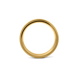 6mm gold titanium wedding ring