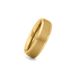 6mm gold titanium wedding ring