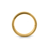 8mm stepped edge titanium wedding ring