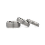 titanium wedding band set silver 4mm 6mm 8mm