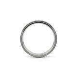 mens titanium ring polished edge brushed centre