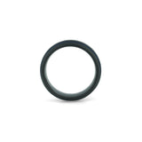 8mm black tungsten ring brushed finish with two blue grooved lines wedding band