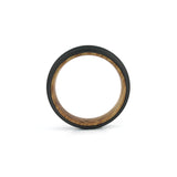 wood rings for men black tungsten