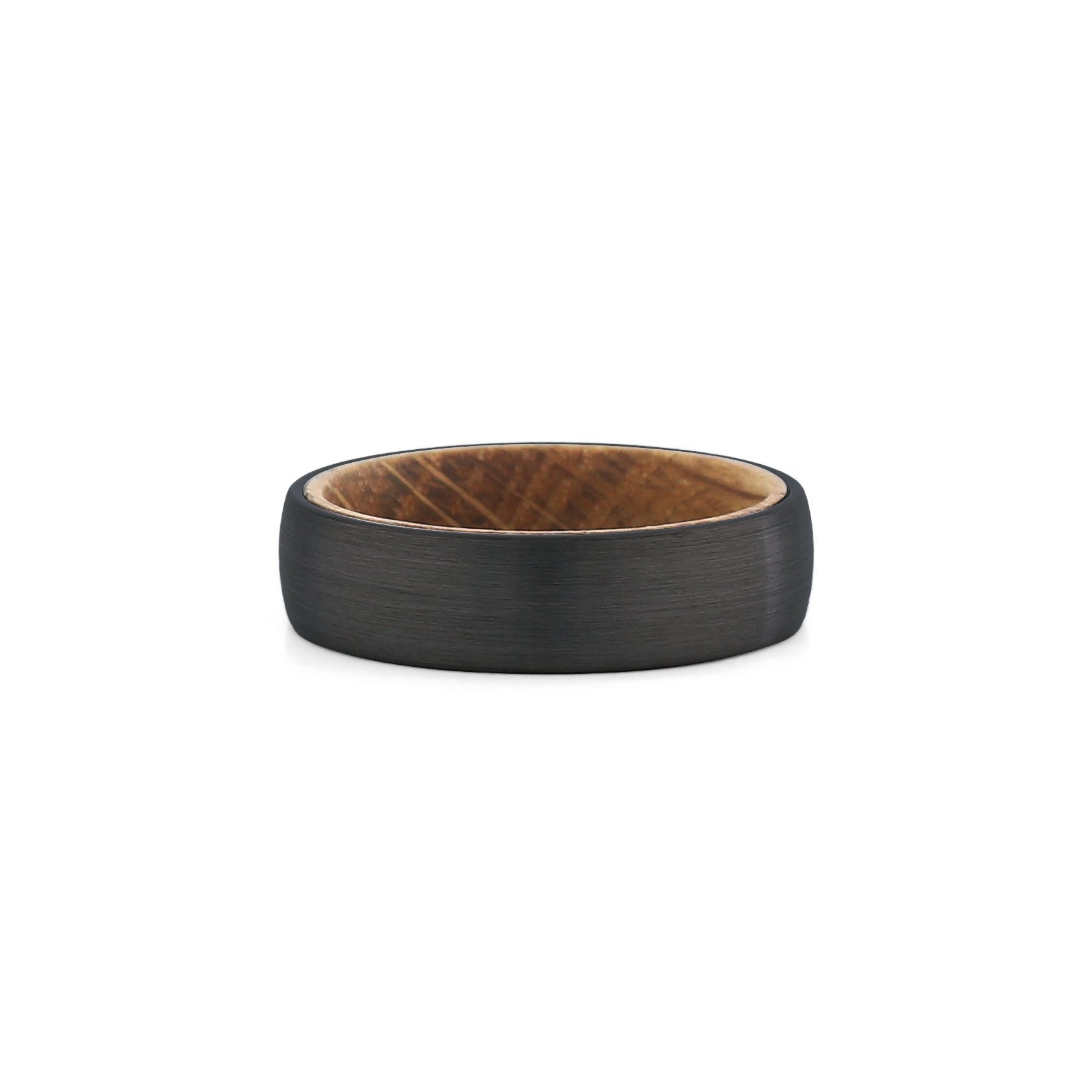 tungsten carbide wood wedding band black
