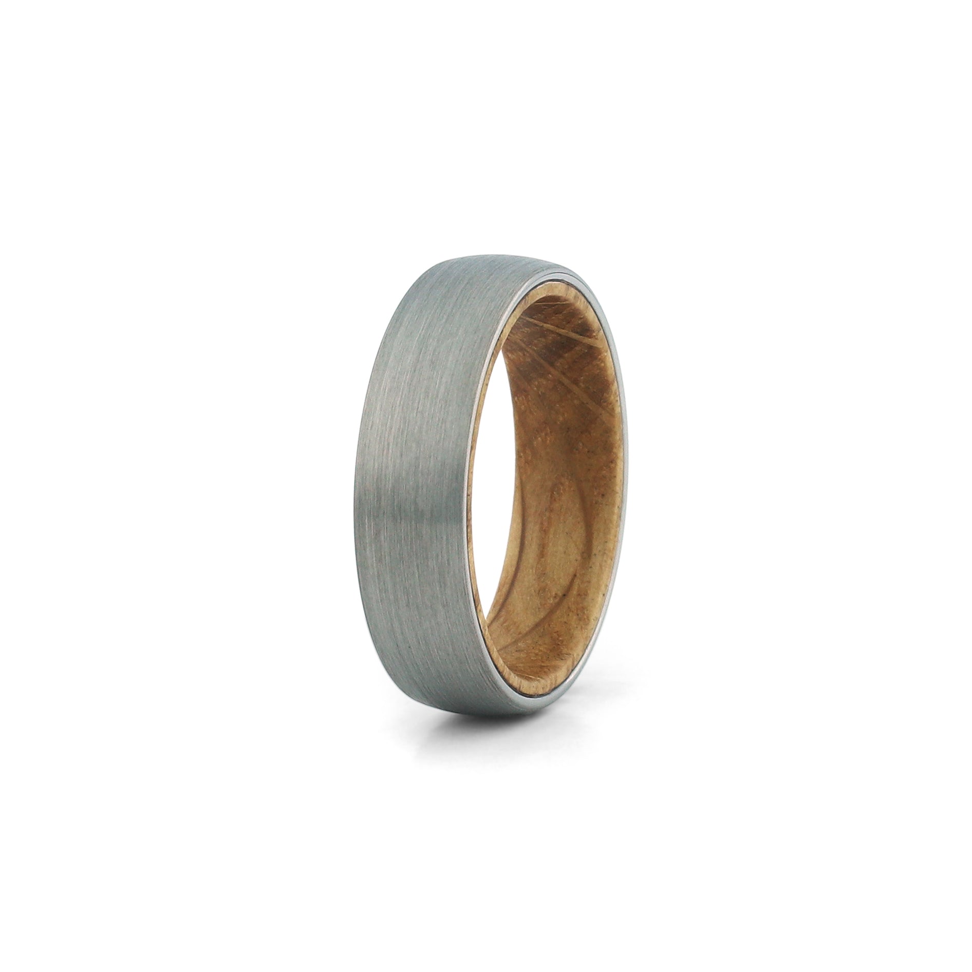 mens wooden wedding band tungsten